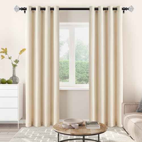 TONIAL Black Translucent Replacement Finials for 3/4 Inch Curtain Rod - color: Black