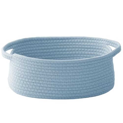 JMvicyroam Small Woven Basket, Empty Gift Basket, Blue/1 Pack - color: Blue, size: 1 Pack