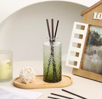 5pcs Green Glass Bud Vase Set, Small Flower Vases for Centerpieces in Bulk - color: Green, size: 5pcs