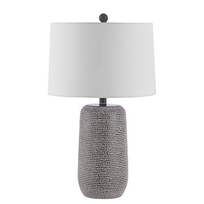 SAFAVIEH Lighting Celvin Table Lamp, 26″ Resin Grey/White TBL4416A