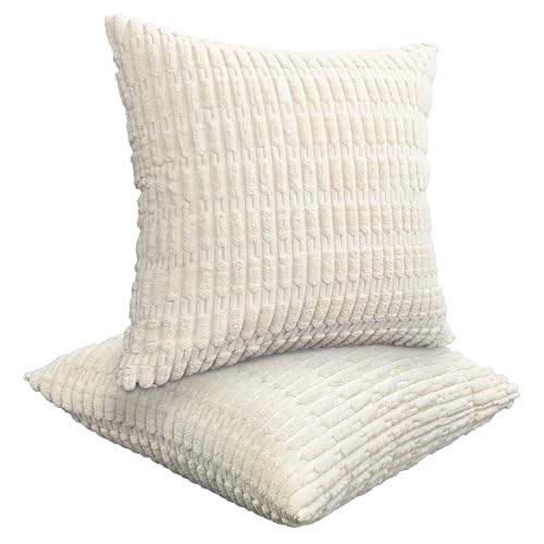 JMGBird Boho Pillows Cream Throw Pillows with Inserts Included - color: Ka Qi, size: 18" x 18" (Pack of 2)