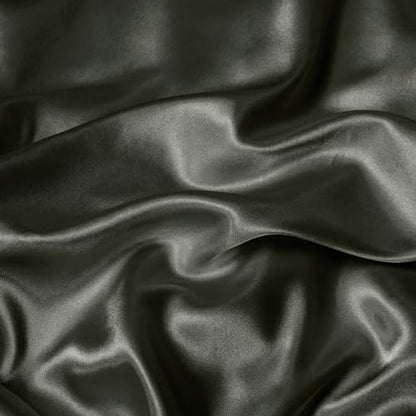 Vonty Dark Grey Satin Throw Blanket 60x80In, Cooling Silky Wrinkle-Free - color: Dark Grey, size: 60" x 80"
