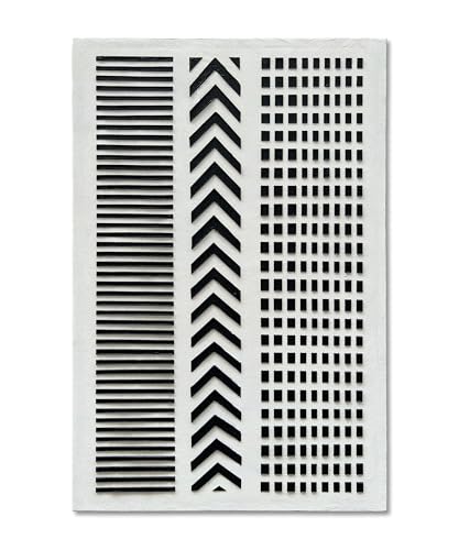 NANKAI Art Hand-Painted Black and White Texture Art, Modern Abstract Decorative Oil Painting Minimalist Home Corridor Wall Decoration Art 45x30 inches - color: Nkhb322
