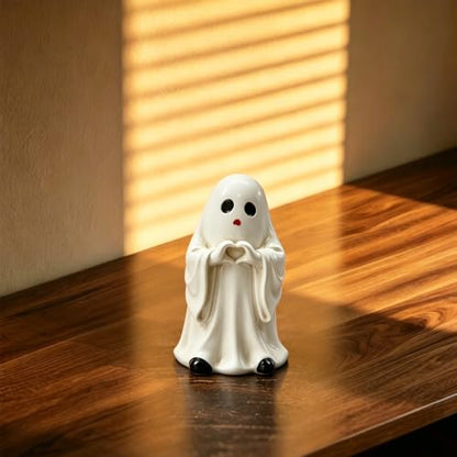 1 Pcs Halloween Figurine Heart Ghost Resin Statues - color: Styl 22