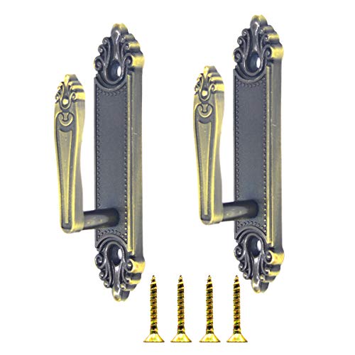 Ailejia 1 Pair Curtain Holdbacks Curtain Tassel Tiebacks Hooks, Wall Mounted Tiebacks Tassel Metal Holder Zinc Alloy Multi Use Wall Hook (Bronze) - color: Bronze