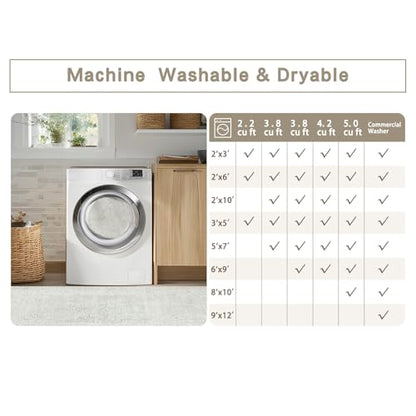 6x9 Washable Area Rugs for Living Room,Bedroom,Dining Room(Concrete Grey) - color: Concrete-grey, size: 6' x 9' (Rectangular)