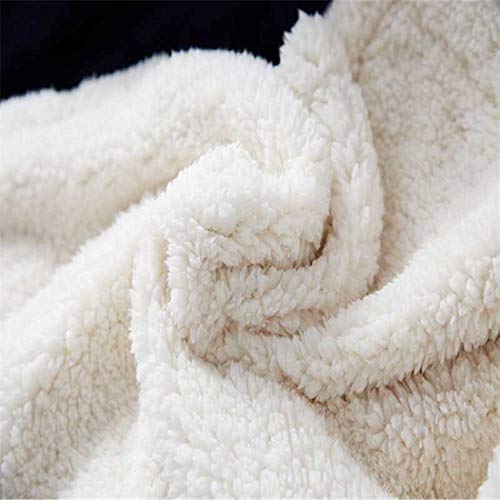 UKELER Flannel Sherpa Throw 60'' x 50'' Union Jack Fleece Blanket Soft Comfy Flannel Blanket Throws for Bed/Couch/Sofa/Office/Camping - color: B-union Jack, size: 50''x60''