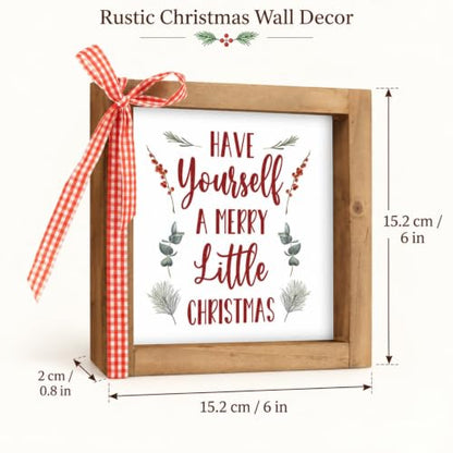 Have Yourself A Merry Little Christmas Sign, Table & Wall Decor - color: white-7