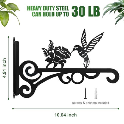 4-Pack 10 Inch Aesthetic Metal Plant Hanger Indoor and Outdoor - color: 4-Pack