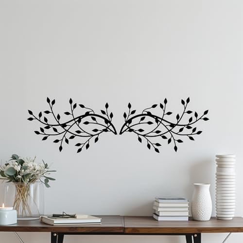 Metal Tree Leaf Wall Decor, Vine Olive Leaf Branch Wall Art