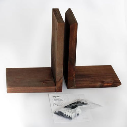 Daniel's Plants Indoor Plant Wall Gallery Shelf Kit | Midcentury Modern Wooden Shelves | Wall Mounted L Shaped Floating Plant Shelves | Solid Wood | 3 Pack (Beveled Edge - Woodland Brown) - color: Woodland Brown - Beveled Edge