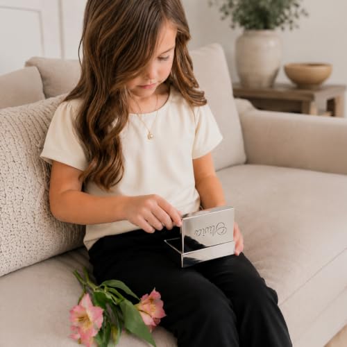 Cherished Moments Personalized Classic Rectangle Jewelry Box with Message - color: Rectangle Custom Message