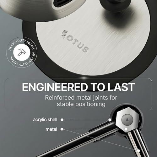 OTUS Tall LED Architect Desk Lamp for Home Office, Gesture Control - color: Space Grey