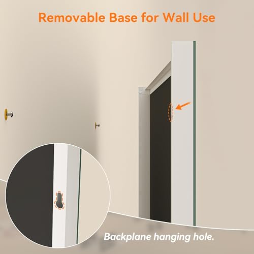 Hasipu 79" x 40" Home Gym Mirror 360° Swivel on Wheels - size: 78.7"L x 39.4"W