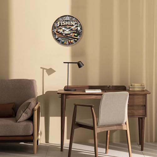 Kitchen Wall Clocks Battery Operated 16 Inches or Larger - color: Brown2, size: 16 Inch