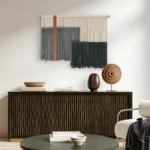 Macrame Wall Hanging Green Boho Fiber Art for Bedroom Room 27"W x 19"L - color: Green, size: 27"W*19"L