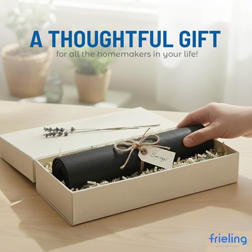 Frieling – Davanti By Frieling – Everyday Rectangular Placemat – Novo Cuero Black - Black, Set of 6 - color: Novo Cuero Black