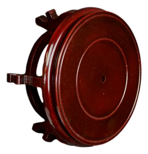 12.5" Wooden Fishbowl Display Vase Planter Stand - size: 12.5 inches