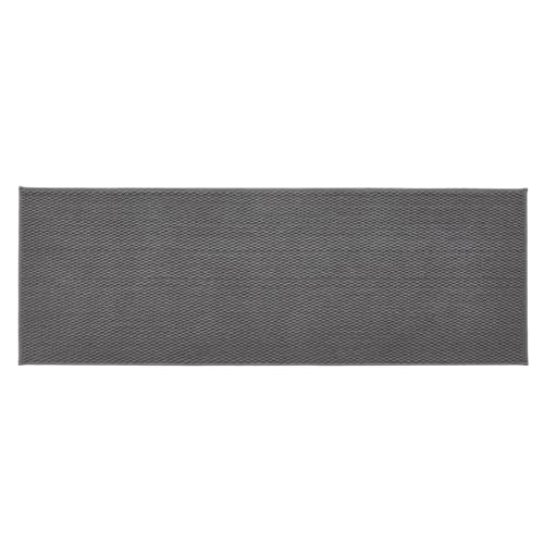 TYUU Bathroom Runner Rug, Long Bath Mat Washable Thin Quick Dry Low Pile Bathroom Runner Rugs 24 x 60 Non Slip, Dark Grey 24"x60" - color: Dark Grey, size: 2' X 5' (Runner)