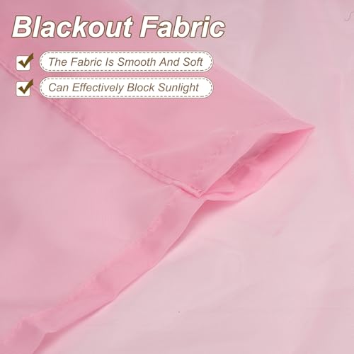 uxcell Window Valance, 51x24 Beaded Sheer Valance Curtains Light Pink - color: Light Pink