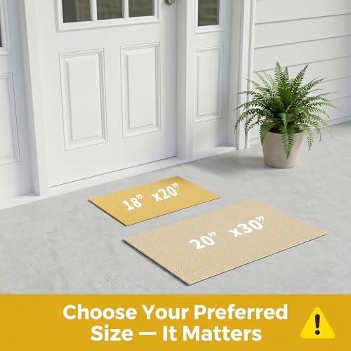 Green Plaid Washable Door Mat 20x30 Inch - color: Green Diamond Pattern