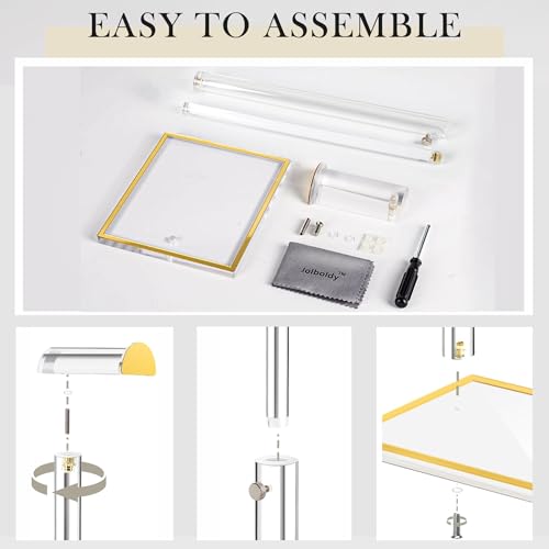 Acrylic Purse Display Stand, Adjustable Handbag Holder for Table & Closet