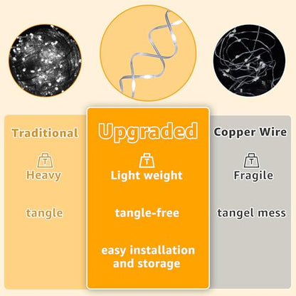 Ollny Curtain Lights 600LED 19.7ft x 9.8ft, IP67 Waterproof (Cool White) - color: Cool White, size: 19.7ft