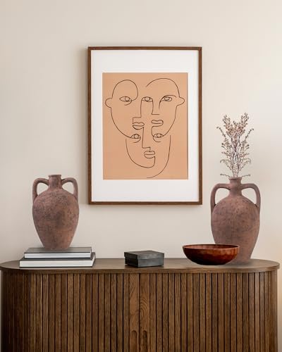 UPWOIGH 11.8in Terracotta Vase with Handles - color: Terracotta, size: 11.8''