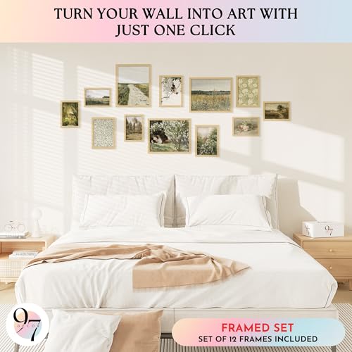 97 Decor French Country Wall Art, 12 Pcs Landscape Prints, Unframed - color: French Country Landscape Gx8x10