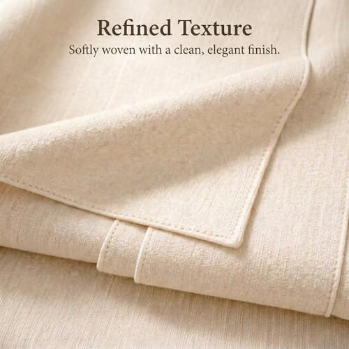 Solid Bed Runner Set,2 Pillow Covers,Oatmeal,94.5x19.7in - color: Oatmeal, size: King