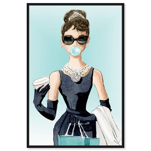 The Oliver Gal Artist Co. Abstract Wall Art Canvas - size: 15"L x 10"W, style: Black Frame