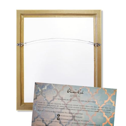 The Oliver Gal Artist Co. Abstract Wall Art Canvas - size: 30"L x 20"W, style: Black Frame