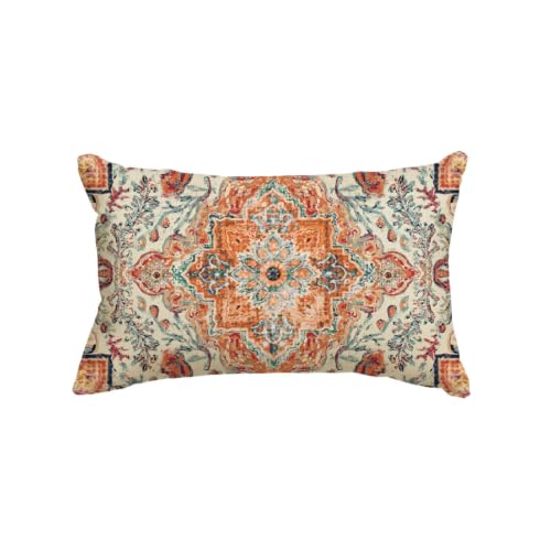 AVOIN colorlife Boho Throw Pillow Cover 12x20 Inch - size: 20" x 12" (Pack of 1)