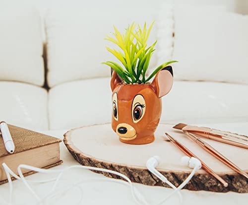 Disney Bambi 5-Inch Ceramic Mini Planter with Artificial Succulent - color: Bambi