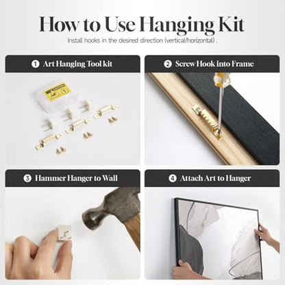 Framed Neutral Floral Wall Art for Modern Farmhouse Living Room, 24x36 In - color: Neutral Beige