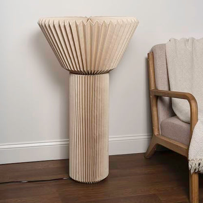 JONATHAN Y Archer Floor Lamp Modern Minimalist Mango Wood Base 37", Natural - color: Natural