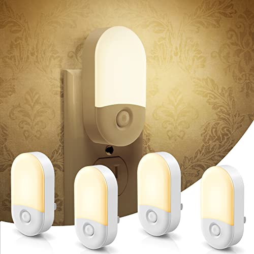L LOHAS LED Night Lights Plug into Wall, 4 Pack LED Night Light Light - color: Soft White, size: 4 Count (Pack of 1)