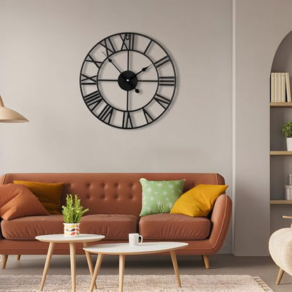 16 Inch Wall Clock for Living Room Decor, Battery Operated Silent - size: 16 inches(Small Wall Clock)
