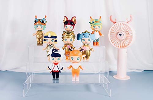 2 Sets Clear Acrylic Display Risers-Cupcake Stand for Dessert Buffet Cake Table Decorations–Showcase Shelf for Figures , Jewelry Display Riser Stands shelves Fixtures Case(Rectangle Shape)