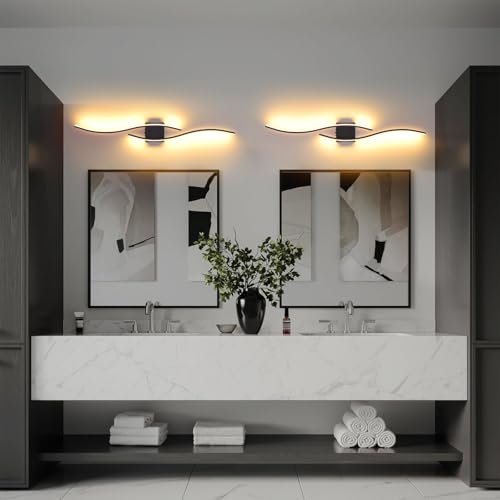 Battery Operated Wall Sconces Set Of Two, 3000K-6500K 39.4 inch black LED dimmable wireless wall sconce with remote control, USB rechargeable wall lights for Living Room Bedroom Hallway Background - color: Black, size: 39.4 inch