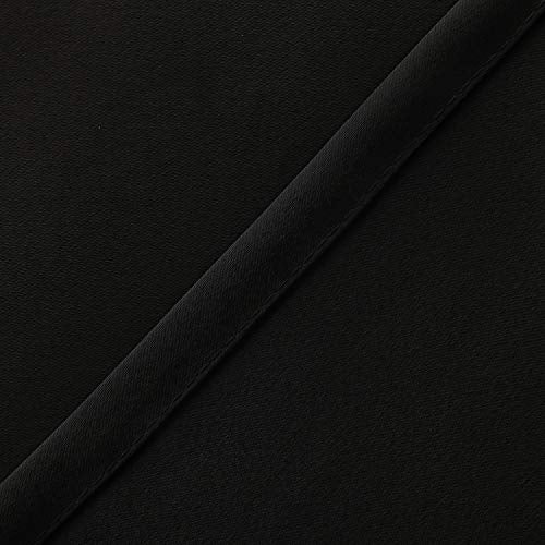 Hiasan Black Valance Curtains for Window 60 x 18 Inches 1 Panel - color: Black, size: 60"W x 18"L (Pack of 1)