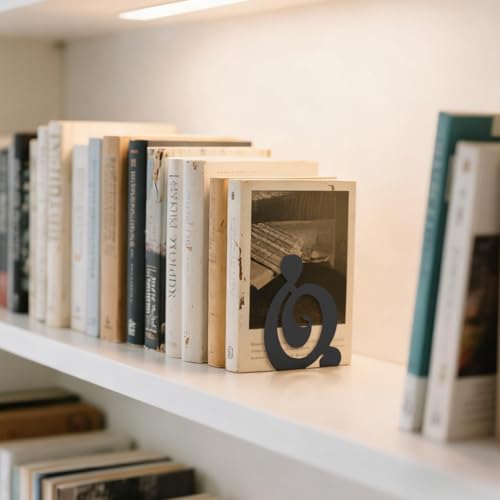 Book Ends, Metal BookEnds Heavy Duty bookend (Black 1 Pair) - size: Black 1 Pair