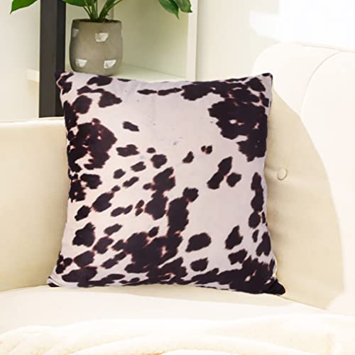 Velvet Throw Pillow Covers Brown Beige Square Cushion Case 18x18 - color: Brown, size: 18" x 18" (Pack of 2)