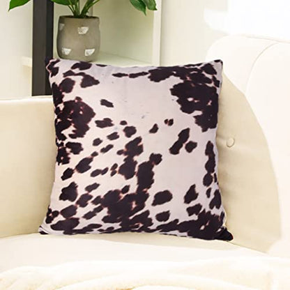Velvet Throw Pillow Covers Brown Beige Square Cushion Case 18x18 - color: Brown, size: 18" x 18" (Pack of 2)