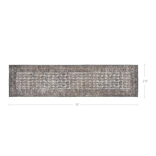 Humble Cypress 2’6" x 10’ Ivory Cream Runner Rug - Persian-inspired design - size: 2'6" x 10' (Rectangular)