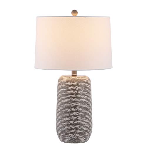 SAFAVIEH Lighting Celvin Table Lamp, 26″ Resin Grey/White TBL4416A