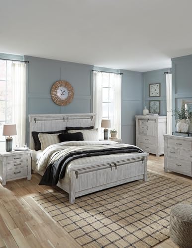 Signature Design by Ashley Norbert Living Room Table Lamp Set of 2, Gray - color: Gray
