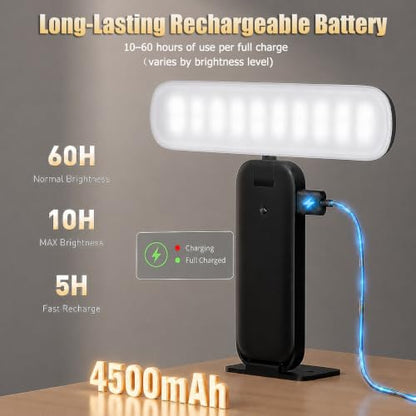 NARUNDREN Rechargeable Picture Lights for Wall with Remote-2PC(Black) - color: Black