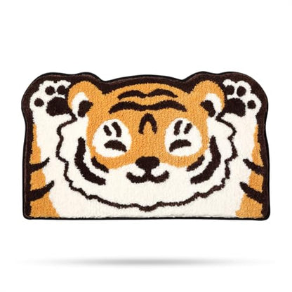 Molesun Tiger Bath Mat 18x30, Soft Absorbent Microfiber Bath Rugs - color: Tiger