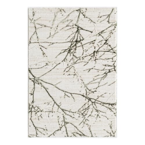 LUXE WEAVERS Modern Abstract Non-Shedding Area Rug Green 2x3 - color: Green, size: 2' x 3' (Rectangular)